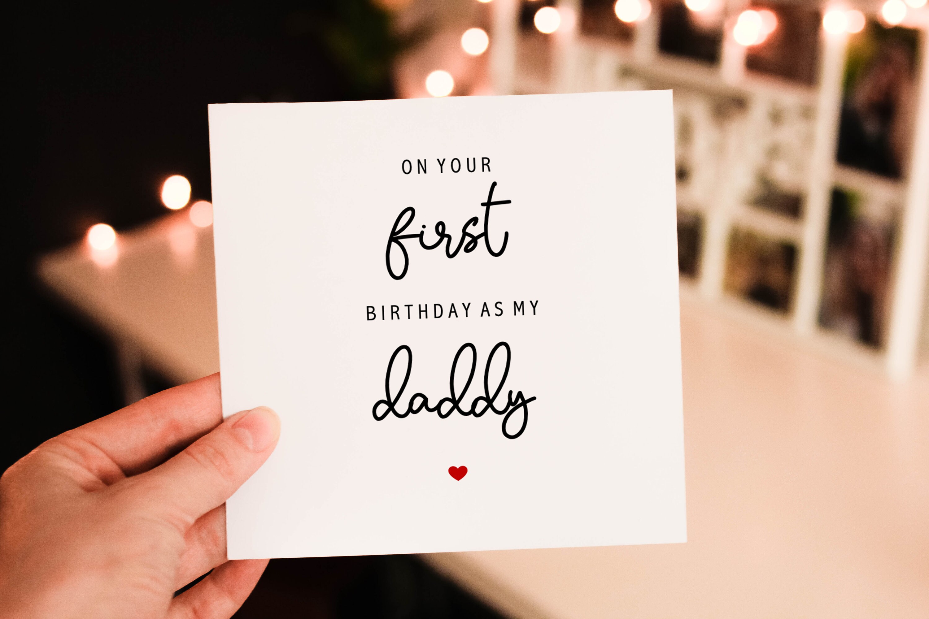Personalised First Birthday as Daddy Birthday Card Daddy Love Etsy Australia