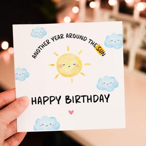 Personalised Sunshine Birthday Card for Grand Son, Rainbow Birthday card, Super amazing Son Birthday Card, Special lockdown Birthday Card