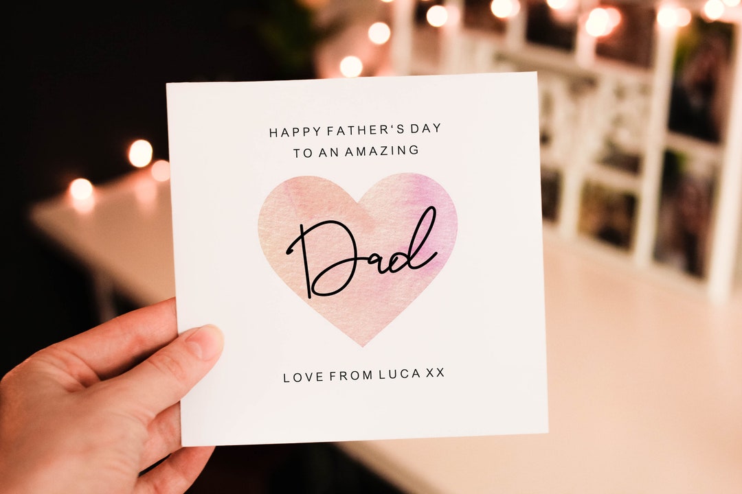 Happy Fathers Day to Amazing Dad Card, Father Love From Daughter / Son ...