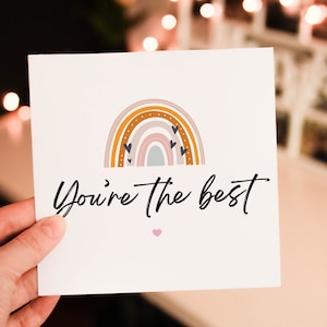 Personalised You are the best, Thank You Card, Personalised appreciation card, Thank You For Colleague , Simple Unique Card