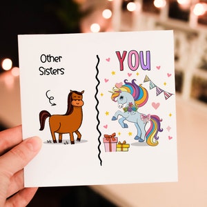 Personalised Funny Sister Card, Birthday Card , card for Sister, Cheeky card for sibling, from Brother, From sister, Special birthday card