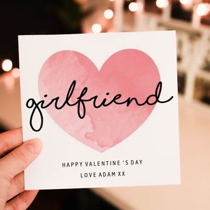 Romantic Valentines Day card for Girlfriend and Her,  Valentines Day Card for girlfriend, Fiance or Wife, valentines day gift