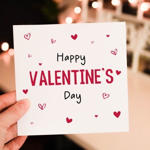Personalised Romantic Valentines Day card for Him and Her, Heart Valentines Day Card for Husband, funny valentines cards, valentines gifts