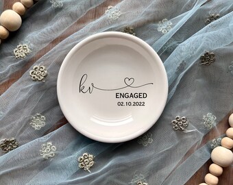 Engagement Gift for Couple, Gift for Her, Personalized Gift for Bride, Gift Ring Holder, Jewellery Dish for Her, Wedding Ring holder