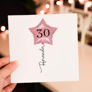 Daughter 30th Birthday Card, 30th Birthday Card For Girlfriend, Neice 30th Birthday Card, Milestone Birthday Card For Granddaughter, Aunty