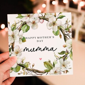 Personalised floral Mumma Mothers Day Card, Mothers day Card For Mum, Fully Personalised Amazing Mum Gift, Mum wish card