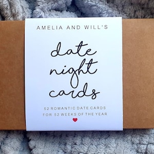 52 Datumskarten ein Jahr voller romantischer Datum-Ideen, Geschenk für Sie, Geschenk für Ihn, Jahrestag einzigartige Geschenke, Verabredungsgeschenk, Paare Geschenk, Geschenk für Mutter