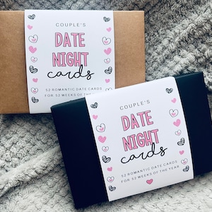 52 Datumskarten ein Jahr der romantischen Datumsideen, Geschenk für sie, Geschenk für ihn, Jahrestag einzigartiges Geschenk, Paargeschenk, Valentinsgruß Minimalistisches Geschenk