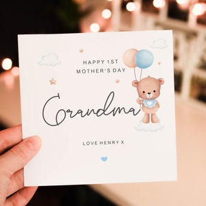 Personalised Grandma Mothers Day Card, Mothers day Card For Nan, Fully Personalised Amazing Mothers Gift, Grandma  wish card