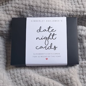 52 Datumskarten ein Jahr der romantischen Datumsideen, Geschenk für sie, Geschenk für ihn, Jahrestag einzigartige Geschenke, Datumsgeschenk, Paargeschenk, Geschenk für Mutter