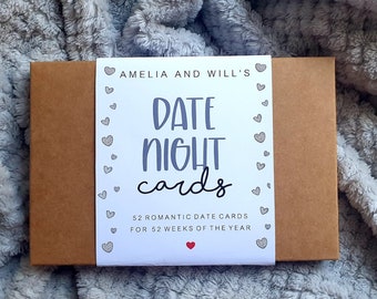 52 tarjetas para citas: un año de ideas para citas románticas, regalo para ella, regalo para él, regalos únicos de aniversario, ideas para citas, juego para parejas, regalo para mamá.