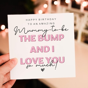 Personalised Happy Birthday Amazing Mummy to be to Bump, Mum birthday card, Card for Mother, Mum, Mum birthday card