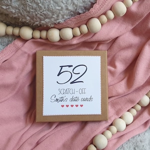 Scratchy 52 Date Cards a Year of Romantic date ideas, Gift for wedding, Gift for couples, Anniversary cadeaux uniques, Date gift, Couples gift