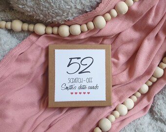 Scratchy 52 Date Cards a Year of Romantic date ideas, Gift for wedding, Gift for couples,  Anniversary unique ideas, Date idea, Couples game