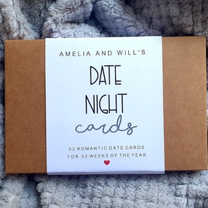 52 Datumskarten ein Jahr der romantischen Datumsideen, Geschenk für sie, Geschenk für ihn, Jahrestag einzigartige Geschenke, Datumsgeschenk, Paargeschenk, Geschenk für Mutter