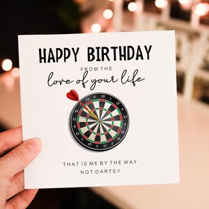 Darts Birthday Sport Card, Personalised Card, Funny Birthday Card, Anniversary Card , greeting card, Humor Birthday card, Sport card