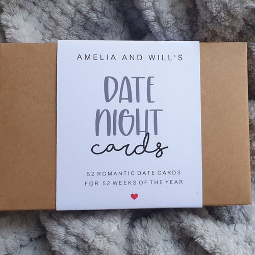 52 Date Night Cards for Couples Gift | Romantic Gift for Him & Her | Couple Challenge Game | Anniversary Idea