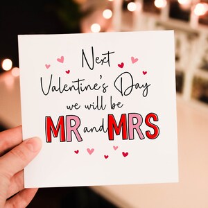 Next Valentine's Day we will be Mr and Mrs card for Couple, Funny Heart Valentines Day Card for Boyfriend, Fiance or Partner, love gift