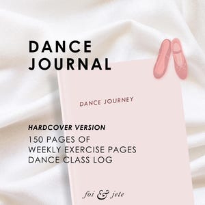Dance Journal - Ballet Journal - Dancers Notebook - Dance Exercise Tracker - Ballet Notebook - Dance Notebook - Size A5 - Dancer Gifts