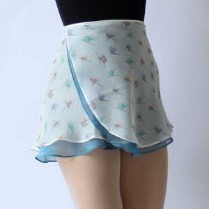 Ballet Wrap Skirt - Periwinkle Blue - Double Layer Skirt - Ballet Skirt for girls - Dance Skirt - Ballerina Skirt