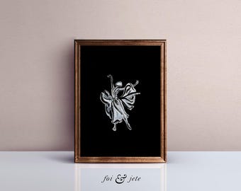 Ballet Art Print | Elegant Dance Studio Decor (Digital Download)