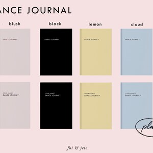 Dance Journal - Ballet Journal - Dancers Notebook - Dance Exercise ...