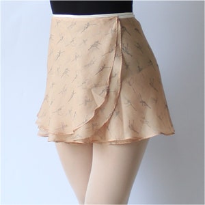 Ballet Wrap Skirt - Honey Brown - Double Layer Skirt - Ballet Skirt for girls - Dance Skirt - Ballerina Pattern