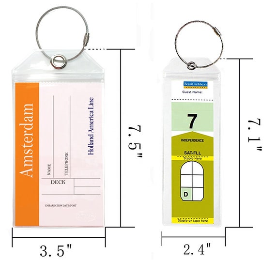 holland america cruise luggage tags