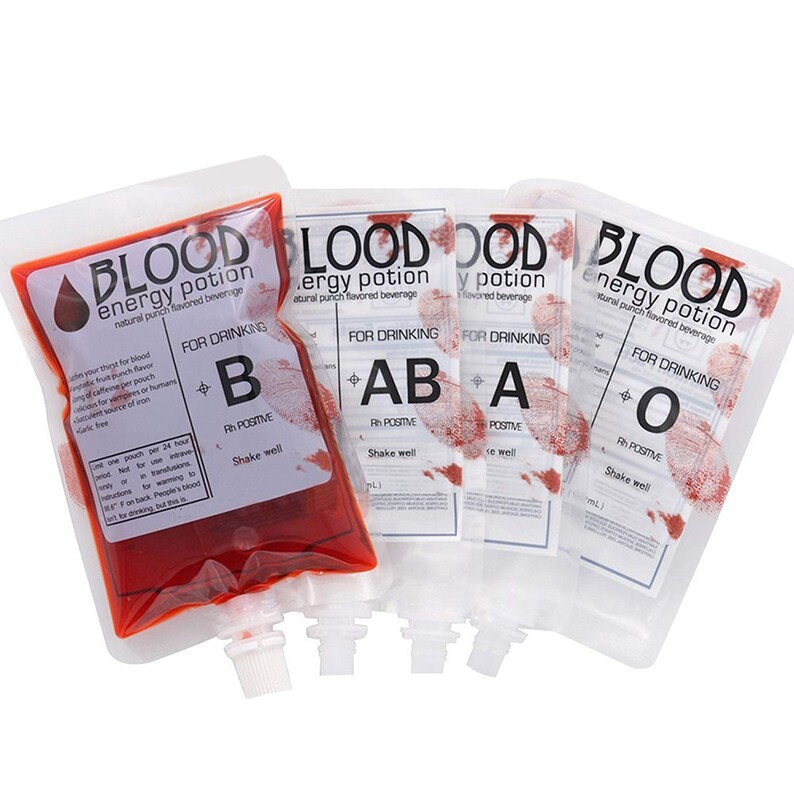 10 pack Blood Bags for Drink Party Favors and Supplies Drink Etsy