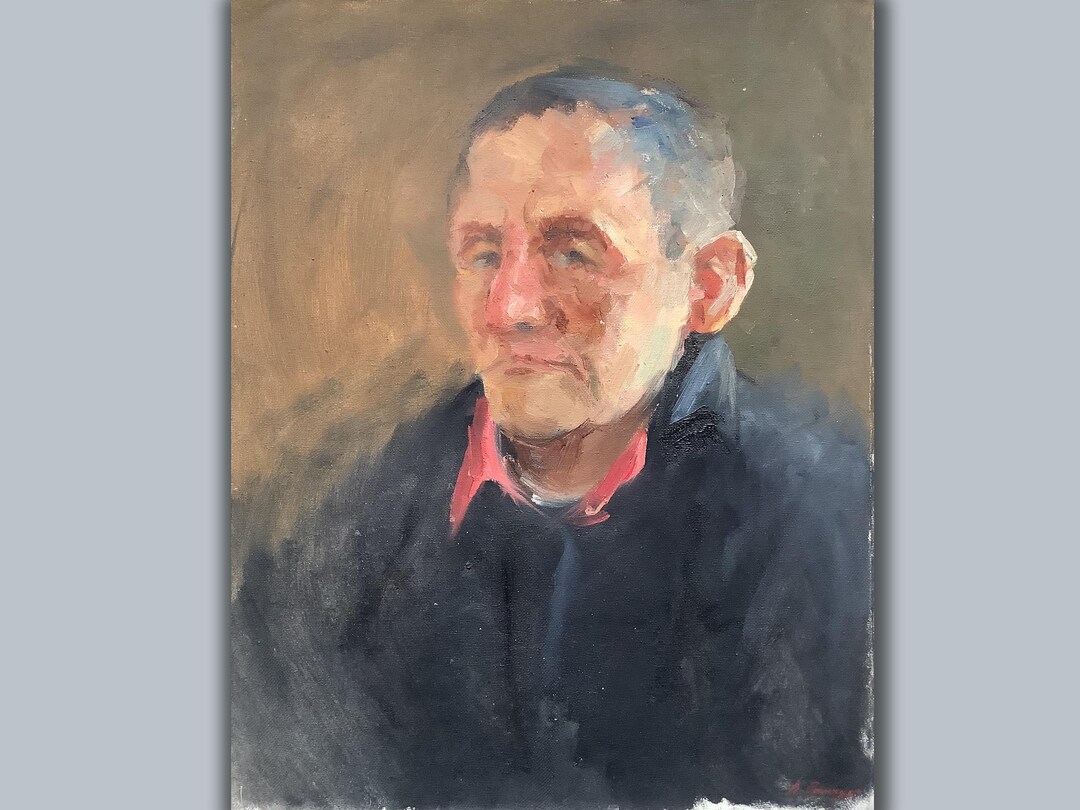 PORTRET, Original Oil Painting on Canvas , by Ukrainian Artist V ...