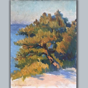 LANDSCAPE,Original Modern, Oil painting Ukraine artists S. Lazareva, BATILIMAN, 2007