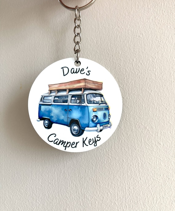 Personalised sales campervan keyring