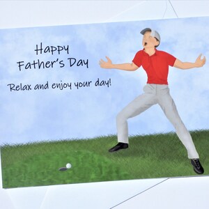 Father&#39;s Day Card / Funny Golf Themed Card