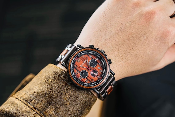 Wood Watch Men Mens Wood Watch Engraved Wood Watch Personalised