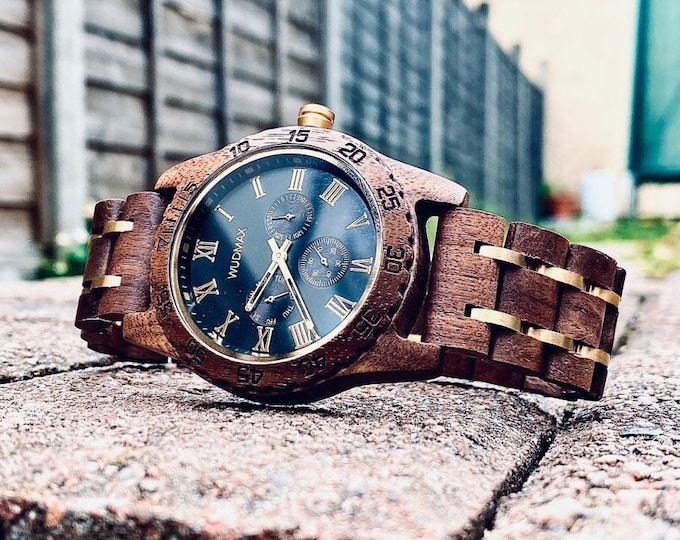Wooden Watch Men, Personalized Engraved Wooden Watch, Unique Groomsman Gift, Men Wood Watch, ORIGINAL WUDMAX