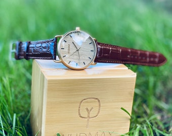 Regalo de aniversario para él, reloj personalizado, reloj grabado, reloj de padrinos, reloj para hombres, regalo de novio, regalo para papá