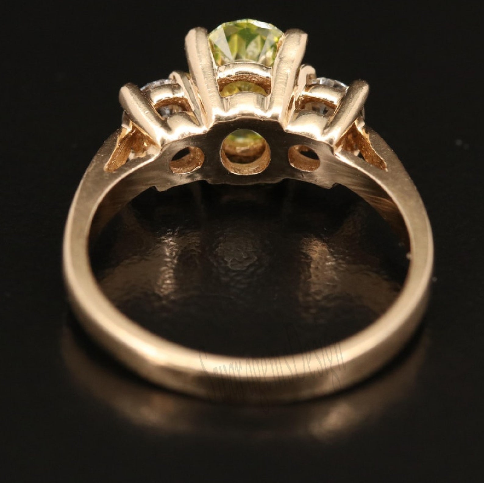 Fancy Yellow Lab Diamond Ring Yellow Oval Engagement Ring Etsy UK