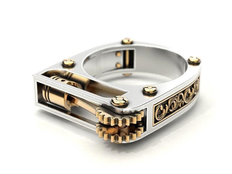 Unique Engine Working Piston Ring Mechanics Ring Biker Ring Engine Piston Ring Vehicle Engine Parts Ring