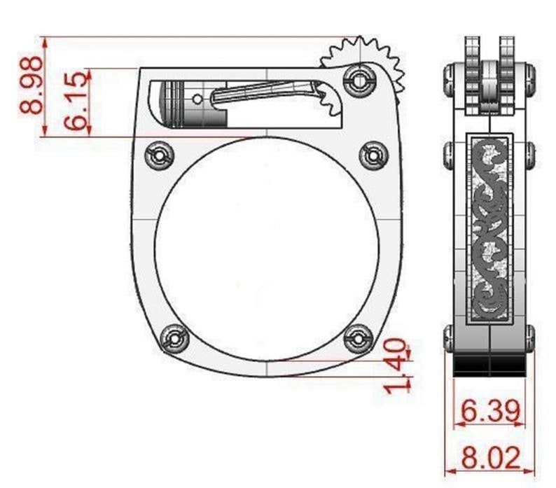 Unique Engine Working Piston Ring Mechanics Ring Biker Ring Engine Piston Ring Vehicle Engine Parts Ring