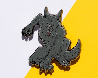 Werwolf Emaille Pin | Pelzigen Pin