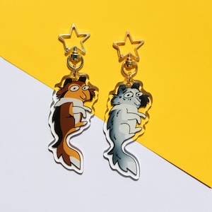 Hanging Sheltie Keychain | Sheltie Collie Dog Keychain