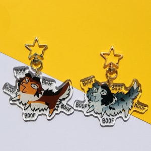 Sheltie Keychain | Sheltie Collie Dog Barking Charm