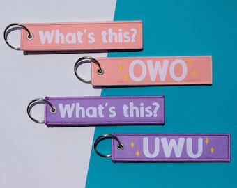 Furry OWO UWU Hang Tag | Cosplay Luggage Tag