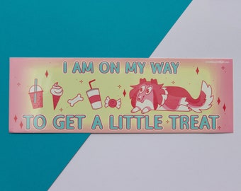 Little Treat Bumper Sticker | Sheltie Bumper Sticker