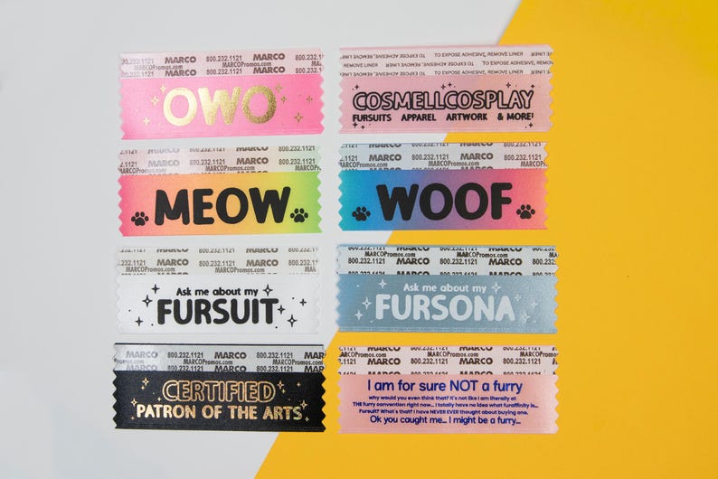 Furry Badge Ribbons | Badge Tags image 1