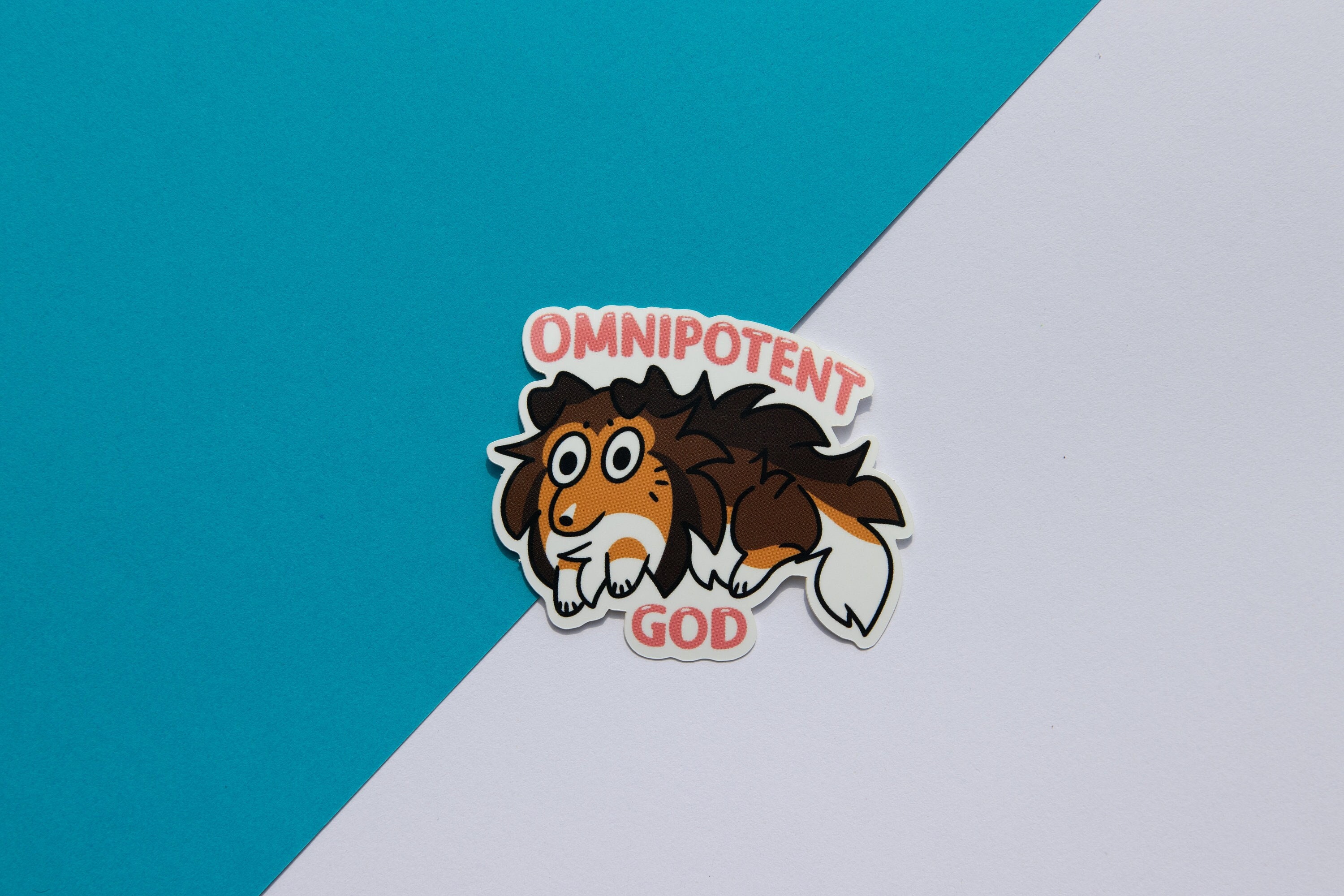 Omnipotent God Sticker | Sheltie Sticker