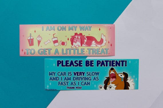 Old Driver Please Be Patient Sticker (3-Pack) - 3x9 Green Vinyl Decal For Car