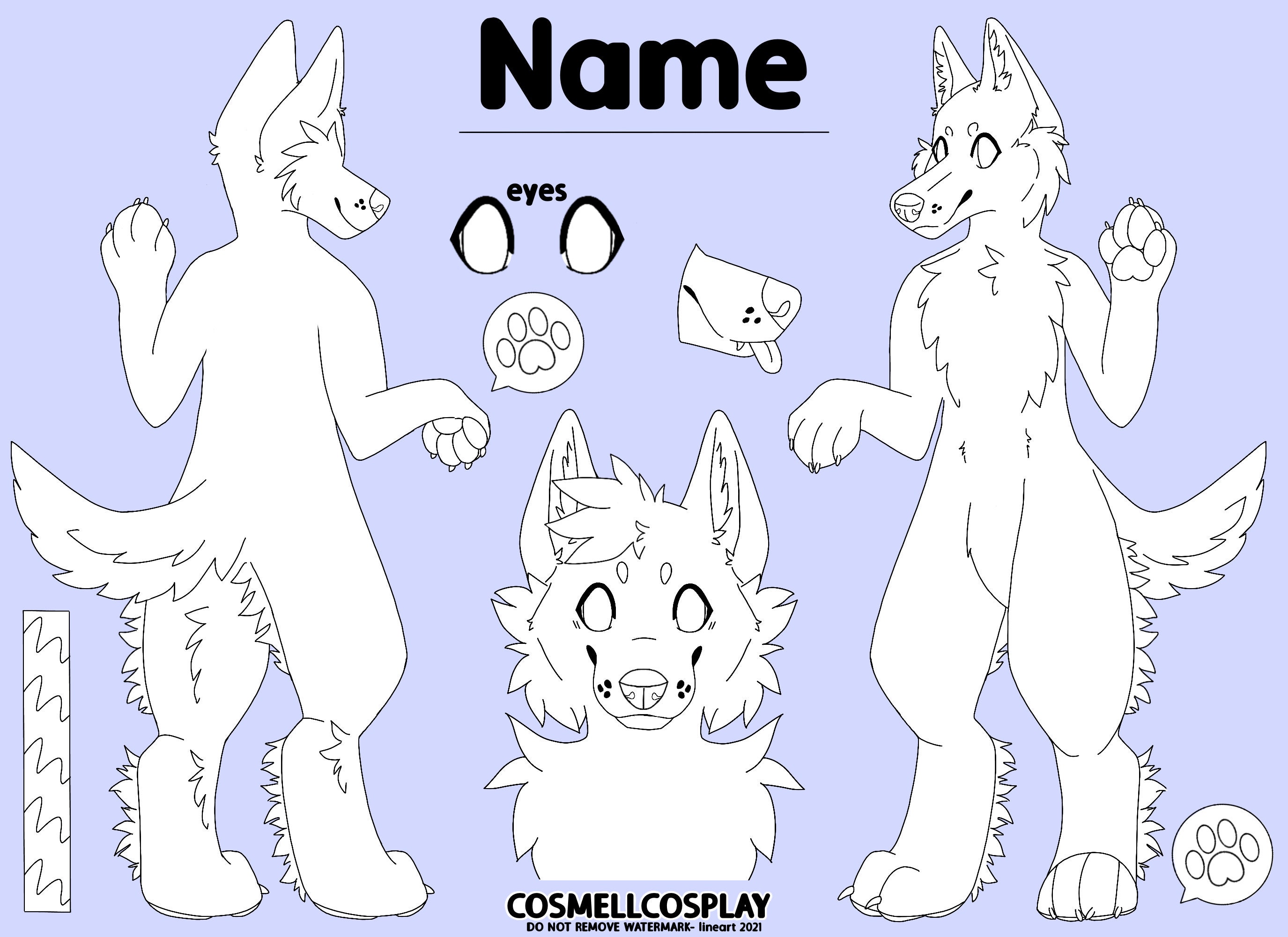 Fursuit Ref Sheet Base Lineart Fursuit Reference Art Etsy Fursuit Ref Sheet Base Lineart Fursuit Reference Art Etsy