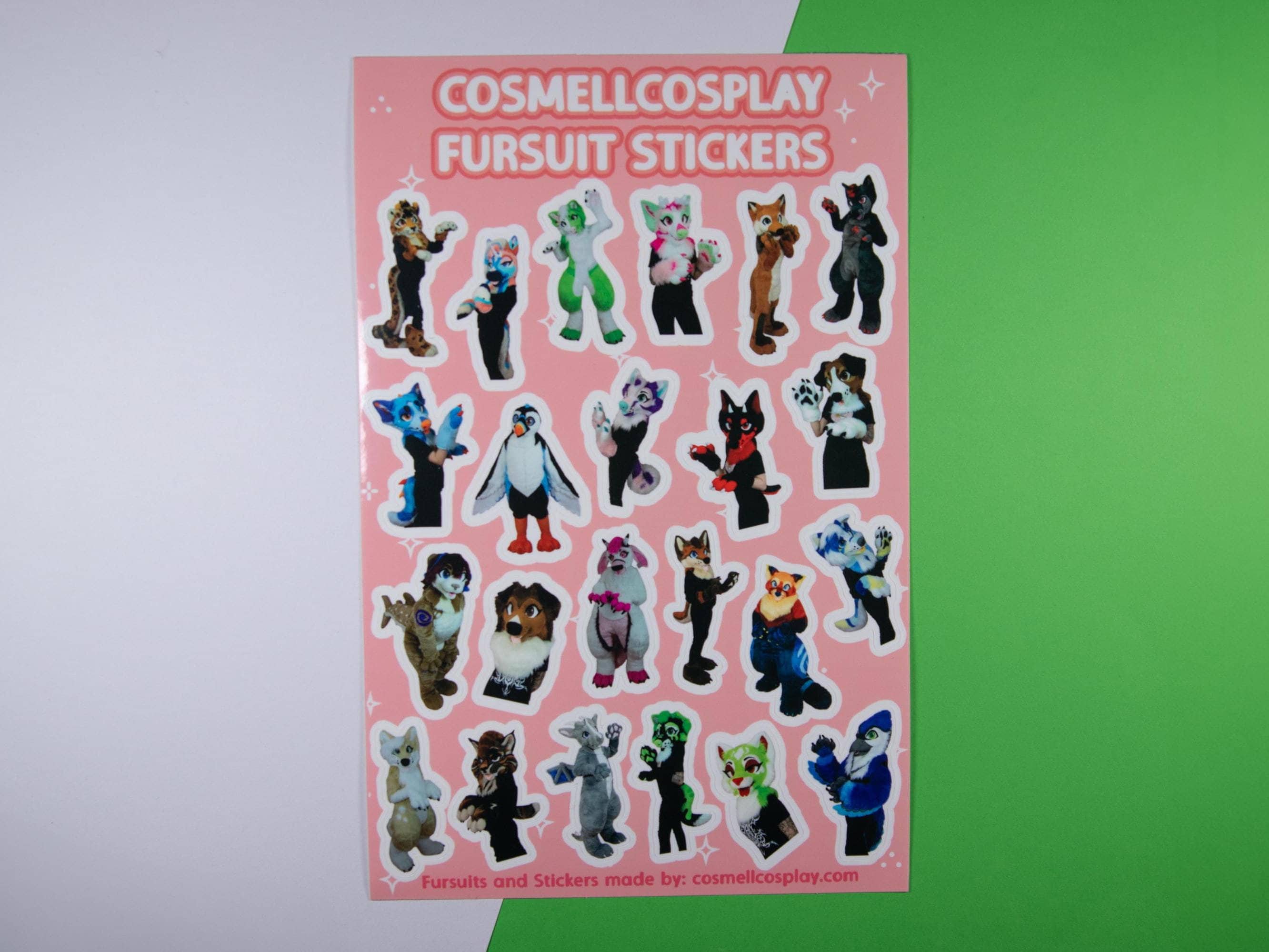 Fursuiters Sticker Sheet | CosmellCosplay Stickers