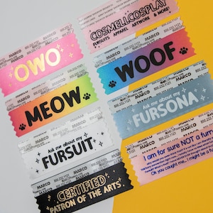 Furry Badge Ribbons | Badge Tags image 2
